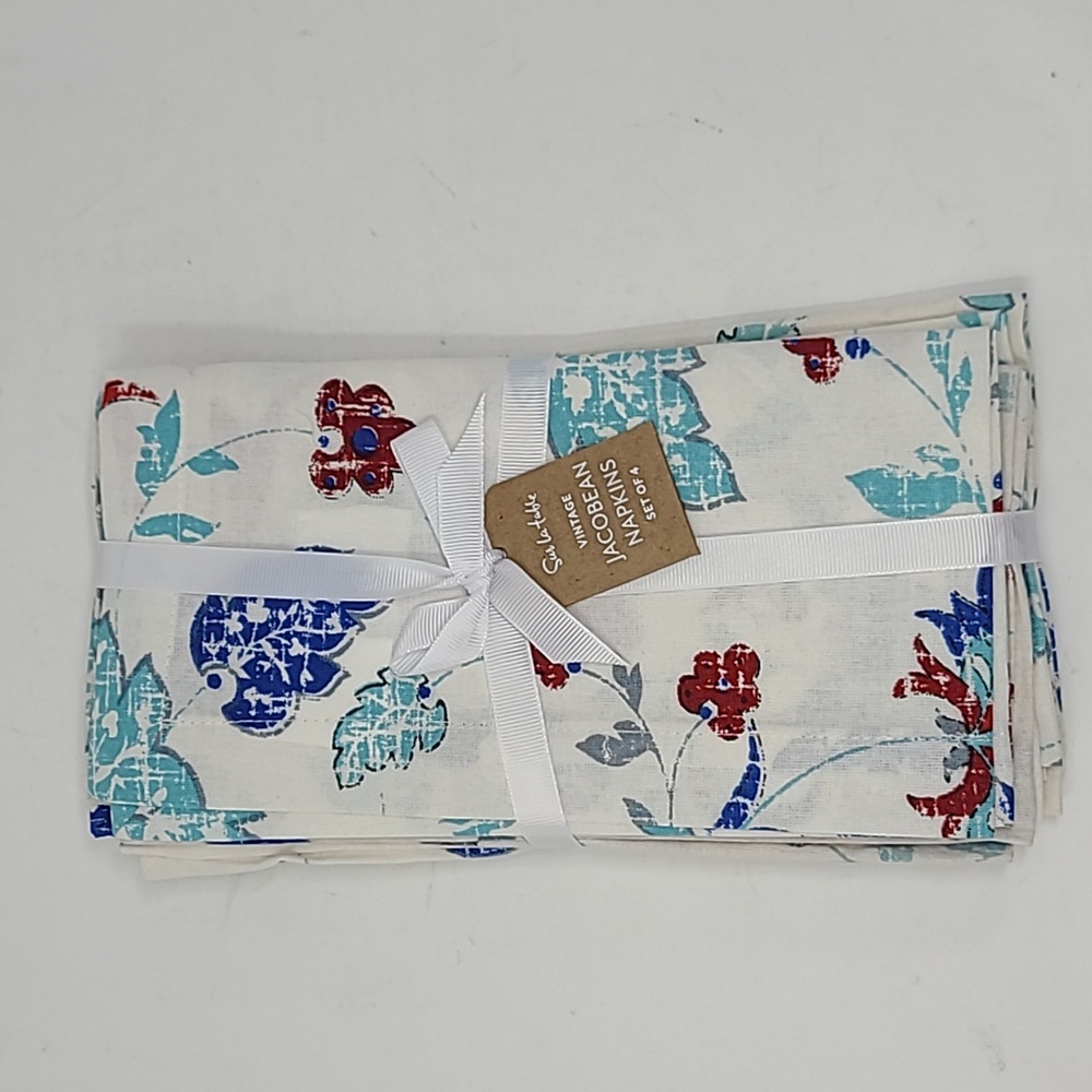 New Sur la Table set of 4 Cloth Napkins